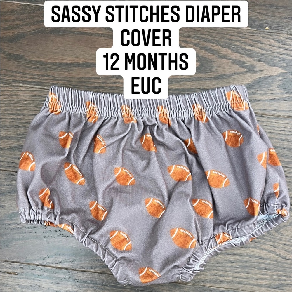 • SOLD • Football Diaper Cover 🏈